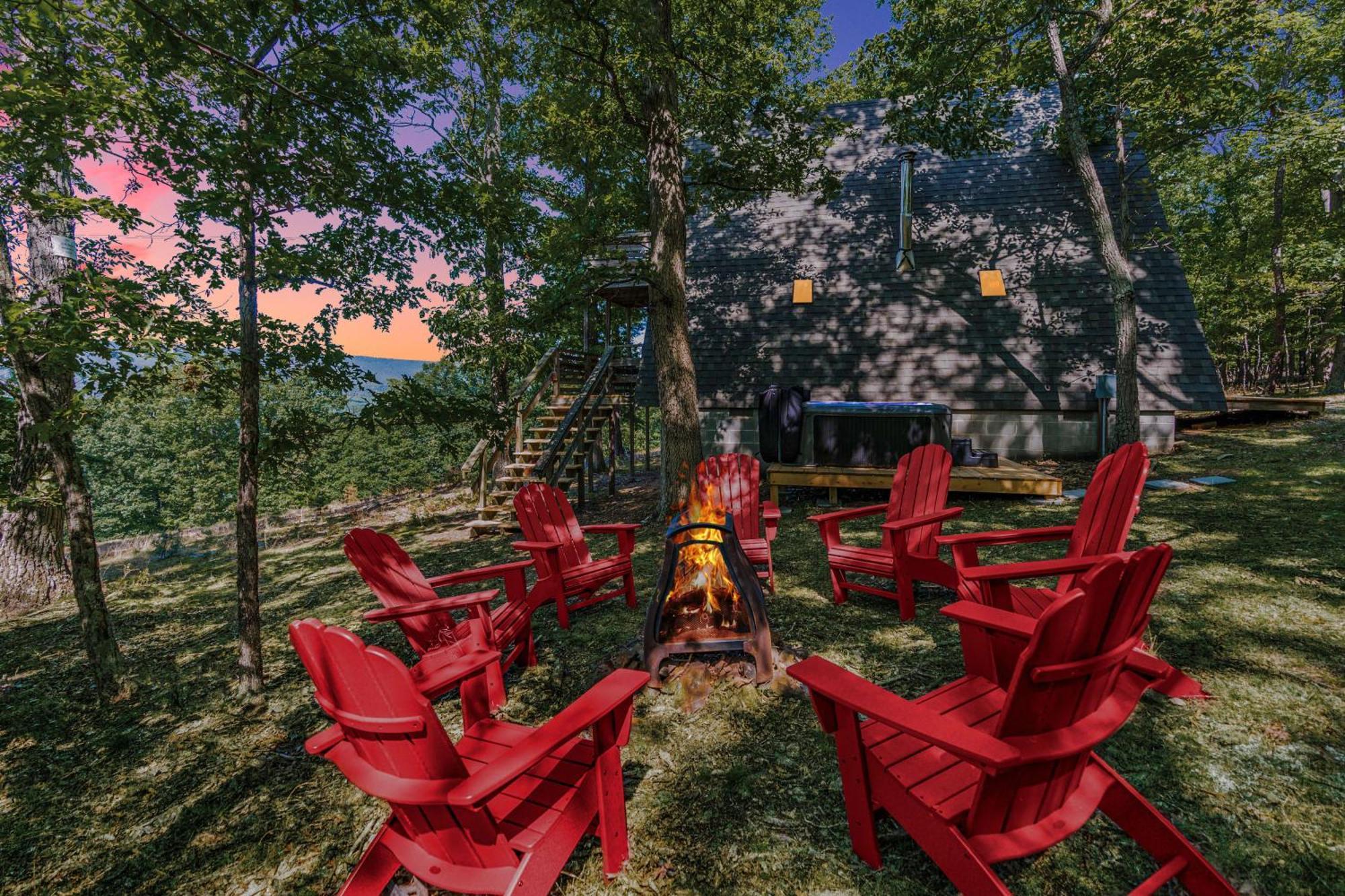 Willa Great Views! A-Frame W Hot Tub, Grill & Fire Pit Morton Grove Zewnętrze zdjęcie