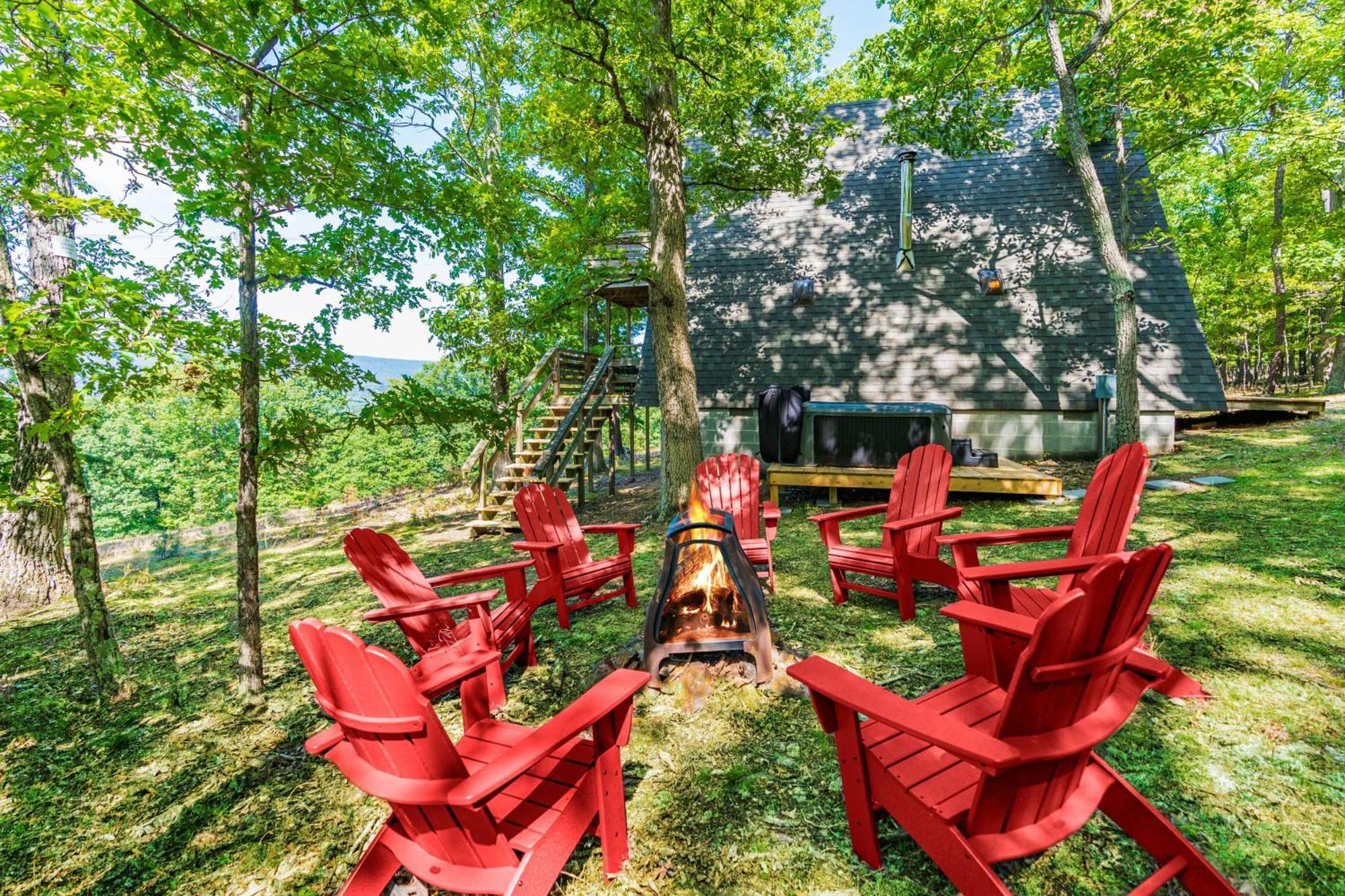 Willa Great Views! A-Frame W Hot Tub, Grill & Fire Pit Morton Grove Zewnętrze zdjęcie